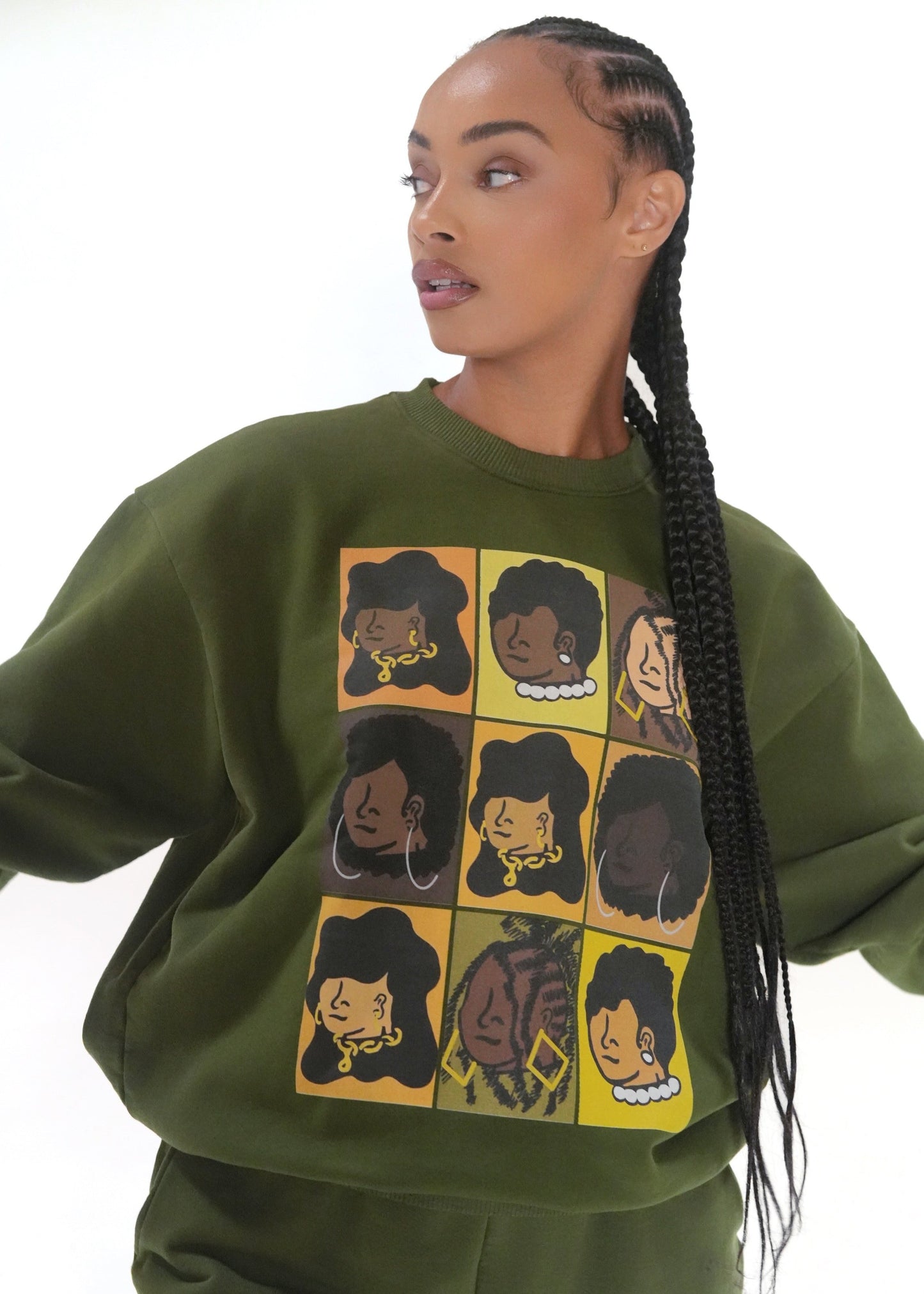 Reflection Unisex Crewneck Green